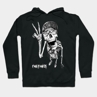 obey skull Chalk Hands Hoodie